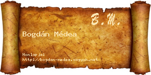 Bogdán Médea névjegykártya